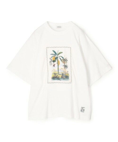 TOMORROWLAND / トゥモローランド カットソー | スビンコットン TROPICAL HORIZON Tシャツ（12 ホワイト系）
