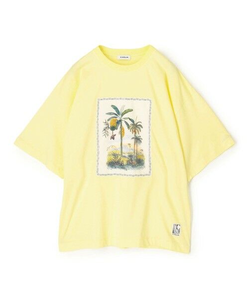 TOMORROWLAND / トゥモローランド カットソー | スビンコットン TROPICAL HORIZON Tシャツ（22 イエロー系）