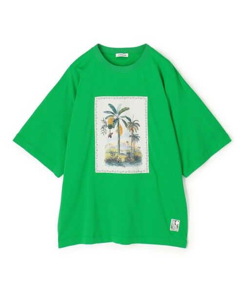 TOMORROWLAND / トゥモローランド カットソー | スビンコットン TROPICAL HORIZON Tシャツ（56 グリーン系）