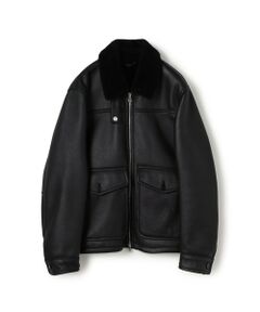 TOMORROWLAND / トゥモローランド レザーブルゾン・ジャケット | 【別注】EMMETI LORENZO ムートンブルゾン