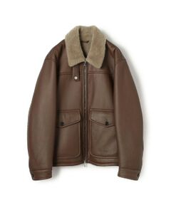 TOMORROWLAND / トゥモローランド レザーブルゾン・ジャケット | 【別注】EMMETI LORENZO ムートンブルゾン