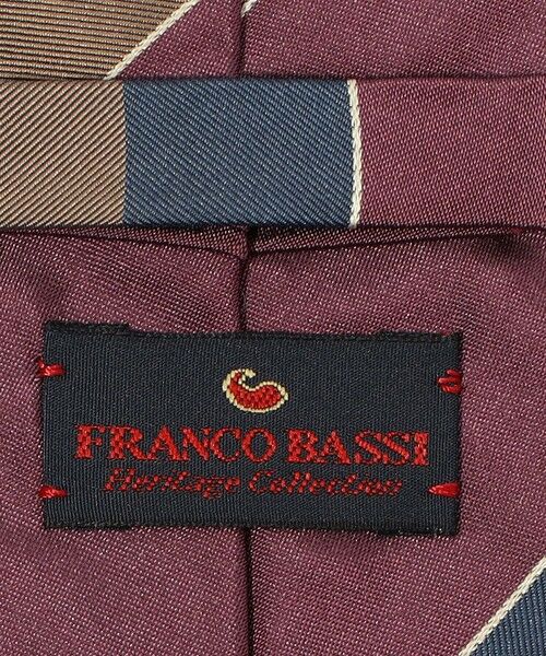 TOMORROWLAND / トゥモローランド ネクタイ | FRANCO BASSI シルク ワイドレジメンタルストライプネクタイ | 詳細3