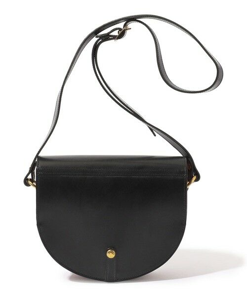TOMORROWLAND / トゥモローランド ショルダーバッグ | 【別注】GLENROYAL Saddle Shoulder Bag ブライドルレザー ショルダーバッグ(19 ブラック)
