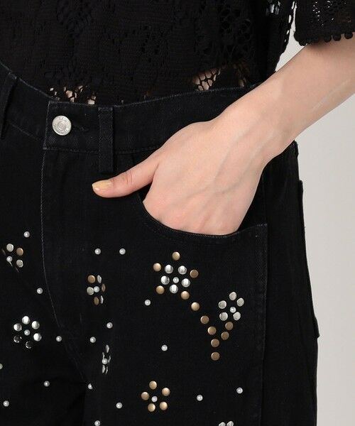 TOMORROWLAND / トゥモローランド デニムパンツ | SEA NEW YORK ETTA DENIM STUDDED JEANS スタッズ デニムパンツ | 詳細7