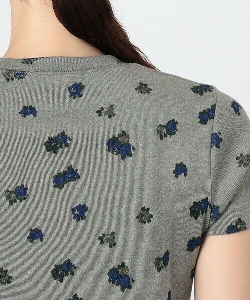 TOMORROWLAND / トゥモローランド Tシャツ | コットンモダールフライス フラワープリント Tシャツ | 詳細6