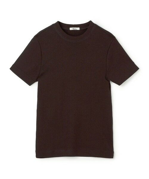 TOMORROWLAND / トゥモローランド Tシャツ | コットンモダールフライス Tシャツ(49 ダークブラウン)