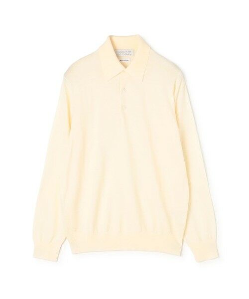 TOMORROWLAND / トゥモローランド ポロシャツ | TOMORROWLAND tricot スーパーファインメリノウール ニットポロ S-WOOL（11 ホワイト）