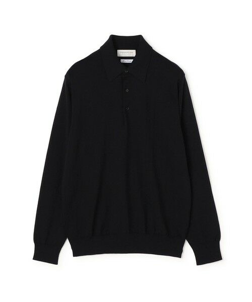 TOMORROWLAND / トゥモローランド ポロシャツ | TOMORROWLAND tricot スーパーファインメリノウール ニットポロ S-WOOL（19 ブラック）