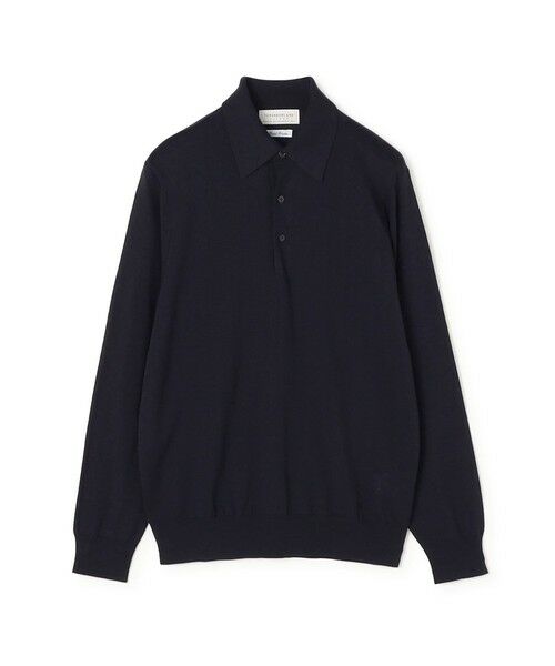 TOMORROWLAND / トゥモローランド ポロシャツ | TOMORROWLAND tricot スーパーファインメリノウール ニットポロ S-WOOL（69 ネイビー）