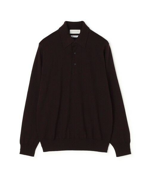TOMORROWLAND / トゥモローランド ポロシャツ | TOMORROWLAND tricot スーパーファインメリノウール ニットポロ S-WOOL（79 ボルドー）