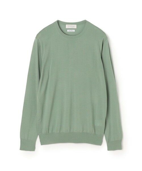 TOMORROWLAND / トゥモローランド ニット・セーター | TOMORROWLAND tricot スーパーファインメリノウール クルーネックニット S-WOOL（53 ライトグリーン）