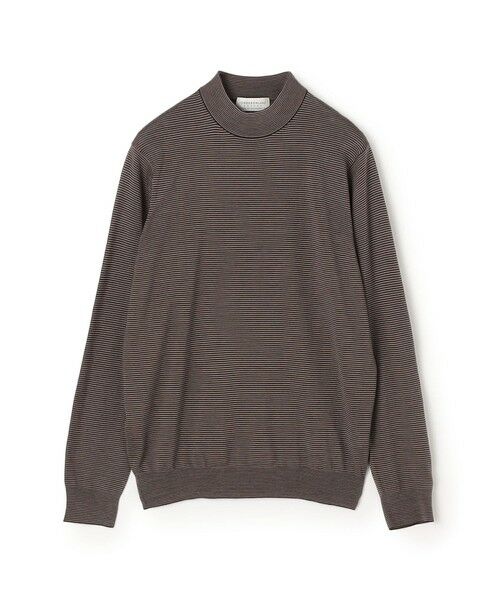 TOMORROWLAND / トゥモローランド ニット・セーター | TOMORROWLAND tricot スーパーファインメリノウール モックネックニット S-WOOL（48 ブラウン系）