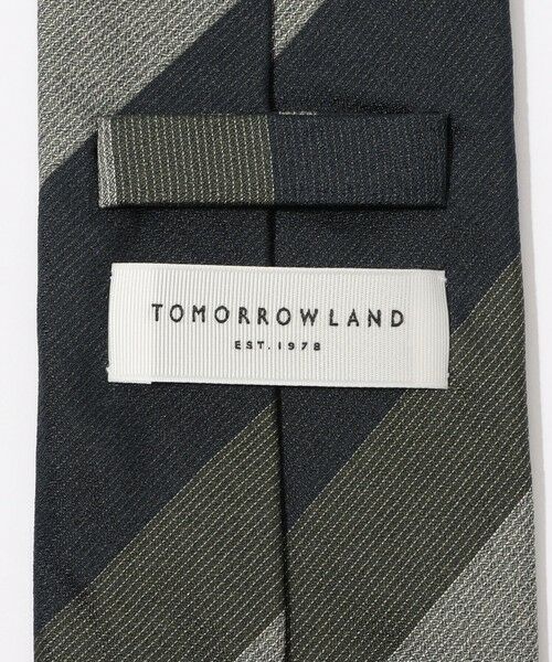 TOMORROWLAND / トゥモローランド ネクタイ | TOMORROWLAND シルク ワイドレジメンタルストライプネクタイ | 詳細3
