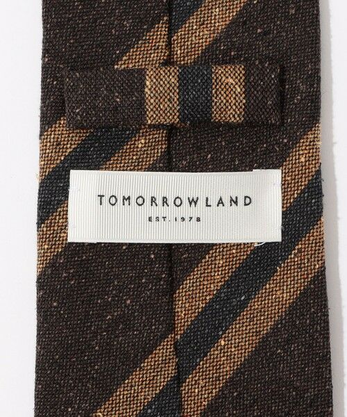 TOMORROWLAND / トゥモローランド ネクタイ | TOMORROWLAND シルクコットンウール レジメンタルストライプネクタイ | 詳細3