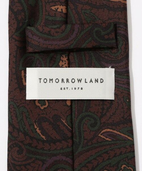 TOMORROWLAND / トゥモローランド ネクタイ | TOMORROWLAND シルク プリントペイズリー柄ネクタイ | 詳細3