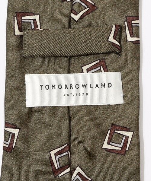 TOMORROWLAND / トゥモローランド ネクタイ | TOMORROWLAND シルク プリント幾何学小紋柄ネクタイ | 詳細3
