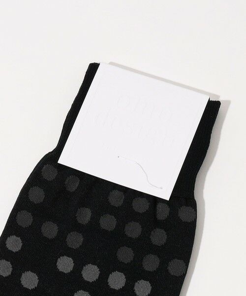 TOMORROWLAND / トゥモローランド ソックス | omo design LINE DOT コットンナイロンソックス | 詳細2