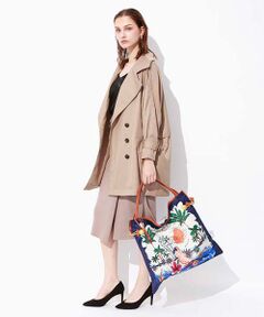 TOPKAPI / トプカピ トートバッグ | 【WEB限定】マイルドサテンスカーフパネル柄 A4トートバッグ