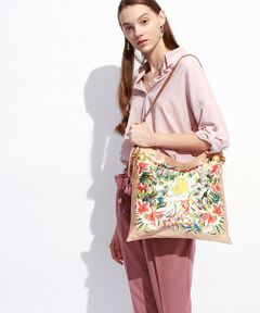 TOPKAPI / トプカピ ショルダーバッグ | 【日本製】マイルドサテンスカーフパネル柄・ワンショルダーバッグ