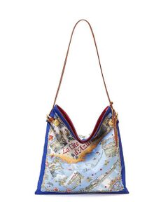 トプカピ スカーフ柄ショルダーバッグ TREASURE TOPKAPI】マイルドサテン スカーフ柄 ショルダーバッグ