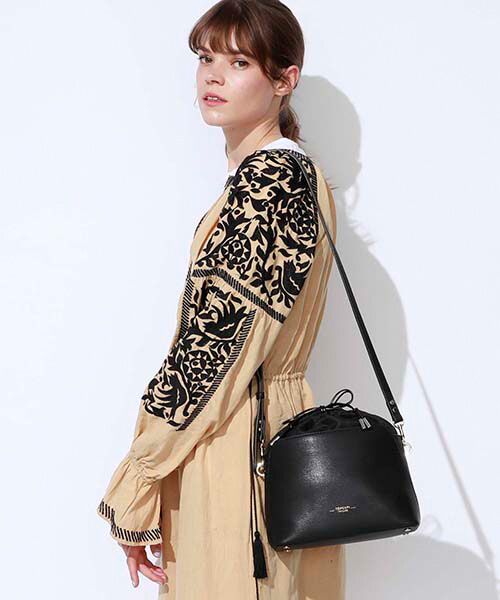 セール スプリットレザー巾着ショルダーバッグ ショルダーバッグ Topkapi トプカピ ファッション通販 タカシマヤファッションスクエア