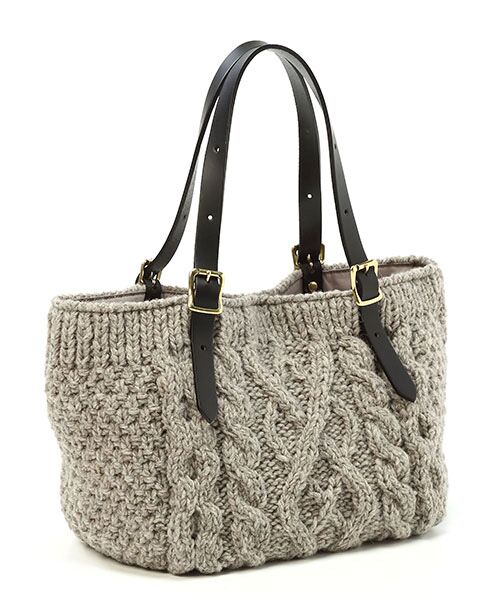 セール ペルーニットケーブル編みトートバッグ トートバッグ Topkapi トプカピ ファッション通販 タカシマヤファッションスクエア