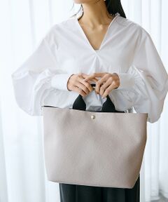 TOPKAPI / トプカピ トートバッグ | [トプカピ ブレス] TOPKAPI BREATH スコッチグレイン ネオレザー A4 トートバッグ プレーン