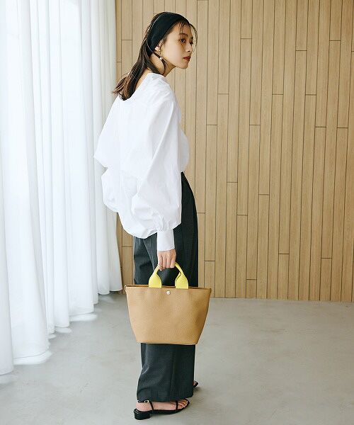 TOPKAPI / トプカピ トートバッグ | [トプカピ ブレス] TOPKAPI BREATH スコッチグレイン ネオレザー トートバッグ プレーン | 詳細16