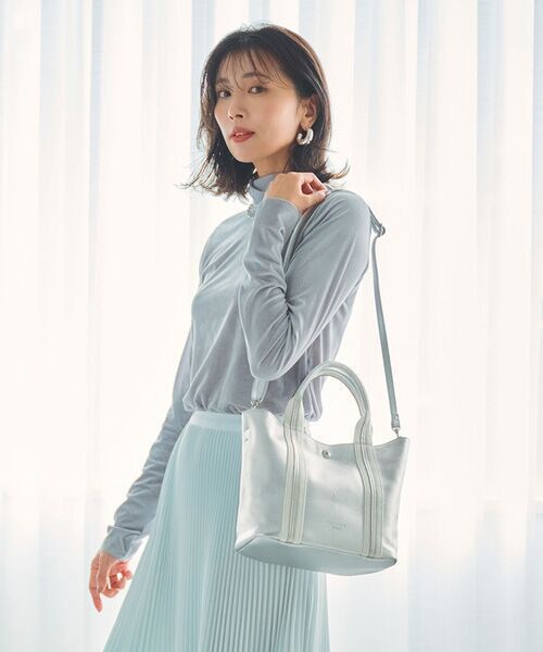 TOPKAPI / トプカピ トートバッグ | [トプカピ トレジャー]TOPKAPI TREASURE ソフトシュリンク テープコンビ ミニ トート バッグ ショルダーベルト付 | 詳細21