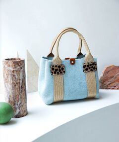 TOPKAPI / トプカピ トートバッグ | TOPKAPI TREASURE イタリアンフェルト ラメテープコンビ ミニトートバッグ