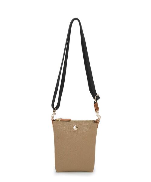 TOPKAPI / トプカピ ショルダーバッグ | 【新色追加】【Breath TOPKAPI】SCOTCH GRAIN スコッチグレイン ネオレザー サコッシュ スマホ ショルダーバッグ（カーキブラウン）