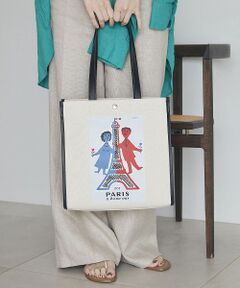 TOPKAPI / トプカピ トートバッグ | 【Breath TOPKAPI】サヴィニャック × Breath TOPKAPI アート プリント オーガニックキャンバス トート バッグ