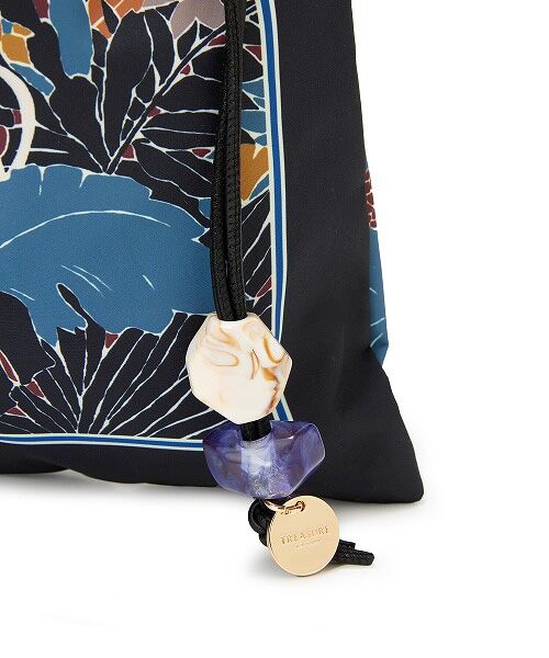 TOPKAPI / トプカピ トートバッグ | 【TREASURE TOPKAPI】マイルドサテン スカーフ柄 巾着 トート バッグ | 詳細7