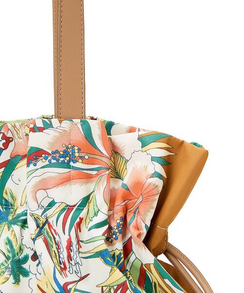 TOPKAPI / トプカピ トートバッグ | 【TREASURE TOPKAPI】マイルドサテン スカーフ柄 巾着 トート バッグ | 詳細10