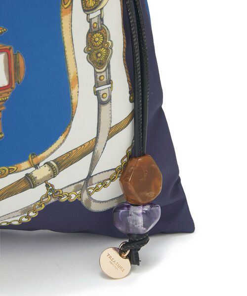 TOPKAPI / トプカピ トートバッグ | 【新色追加】【TREASURE TOPKAPI】マイルドサテン スカーフ柄 巾着 トート バッグ | 詳細17