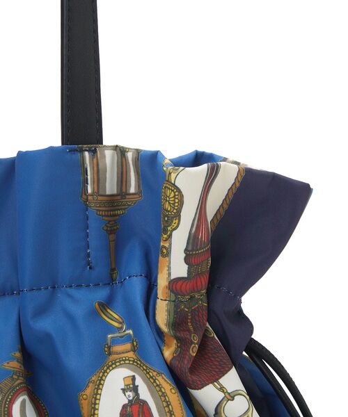 TOPKAPI / トプカピ トートバッグ | 【新色追加】【TREASURE TOPKAPI】マイルドサテン スカーフ柄 巾着 トート バッグ | 詳細18