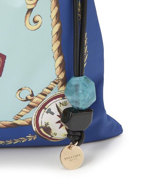 TOPKAPI / トプカピ トートバッグ | 【TREASURE TOPKAPI】マイルドサテン スカーフ柄 巾着 トート バッグ | 詳細20