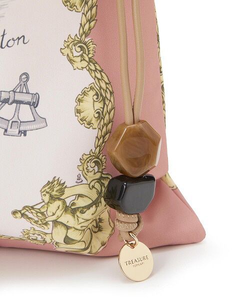 TOPKAPI / トプカピ トートバッグ | 【TREASURE TOPKAPI】マイルドサテン スカーフ柄 巾着 トート バッグ | 詳細22