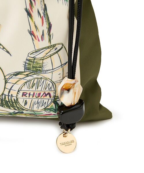 TOPKAPI / トプカピ トートバッグ | 【TREASURE TOPKAPI】マイルドサテン スカーフ柄 巾着 トート バッグ | 詳細24