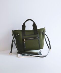 TOPKAPI / トプカピ トートバッグ | 【新色追加】【TREASURE TOPKAPI】ネオプレン フロントポケット 2way ショルダー付き ミニトートバッグ