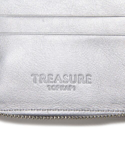 TOPKAPI / トプカピ 財布・コインケース・マネークリップ | 【TREASURE TOPKAPI】エンボスレザー ホログラム ラウンド 二つ折り財布 / パスポート ケース | 詳細6