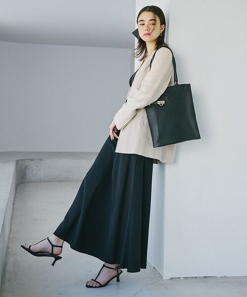 TOPKAPI / トプカピ トートバッグ | 【TREASURE TOPKAPI】ベルトデザイン レザー フラット トートバッグ A4対応 | 詳細2