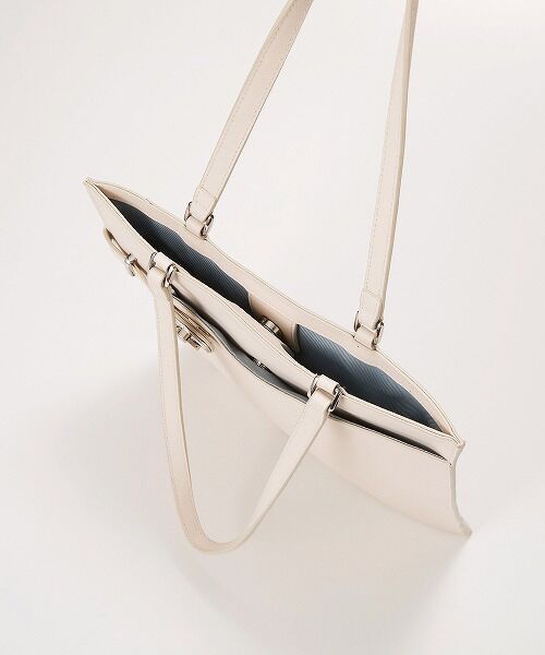 TOPKAPI / トプカピ トートバッグ | 【TREASURE TOPKAPI】ベルトデザイン レザー フラット トートバッグ A4対応 | 詳細9