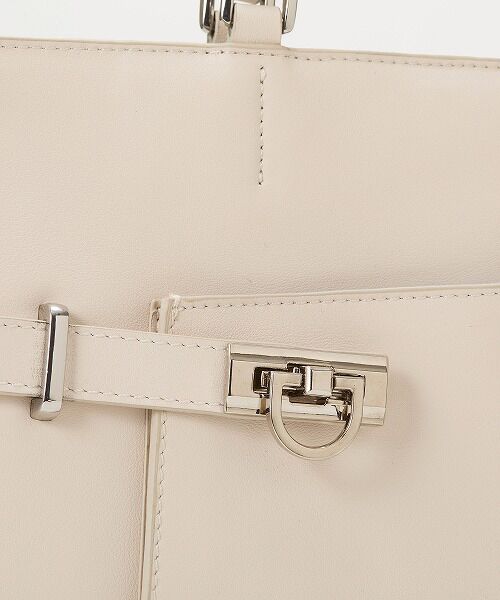 TOPKAPI / トプカピ トートバッグ | 【TREASURE TOPKAPI】ベルトデザイン レザー フラット トートバッグ A4対応 | 詳細13