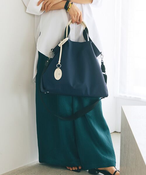 【未使用】TOPKAPI　トプカピ　ナイロン　2WAY 　SLEEK A4可 TREASURE TOPKAPI】ストライプハンドル ナイロン 2way トート