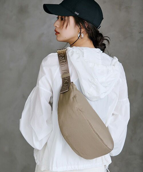 TOPKAPI / トプカピ ショルダーバッグ | 【Breath TOPKAPI】Freely フリーリー ナイロン ロゴテープ  ラウンド ショルダーバッグ | 詳細2