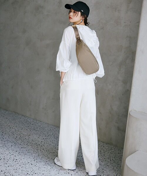 TOPKAPI / トプカピ ショルダーバッグ | 【Breath TOPKAPI】Freely フリーリー ナイロン ロゴテープ  ラウンド ショルダーバッグ | 詳細3