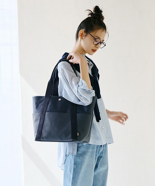 TOPKAPI / トプカピ トートバッグ | 【Breath TOPKAPI】【TOPKAPI × 藤本美貴さんコラボ】スコッチグレイン 10ポケット トートバッグ L/マザーズバッグ/撥水 | 詳細24