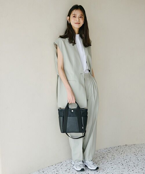 TOPKAPI / トプカピ トートバッグ | 【Breath TOPKAPI】【TOPKAPI × 藤本美貴さんコラボ】スコッチグレイン 6ポケット 2way トートバッグ M/マザーズバッグ/撥水 | 詳細2