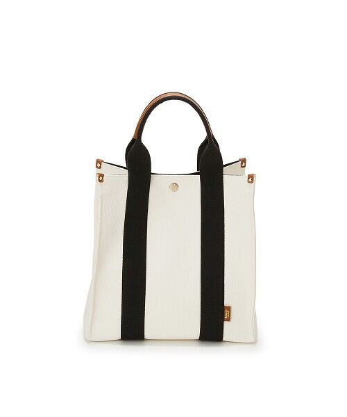 TOPKAPI/トプカピ 【Breath TOPKAPI】NEO CANVAS ネオキャンバス カラーハンドル ミニ トートバッグ ホワイト F TOPKAPI/トプカピ 【Breath TOPKAPI】NEO CANVAS ネオキャンバス カラーハンドル ミニ トートバッグ ホワイト F